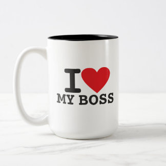 Tasse 2 Couleurs J'aime mon patron