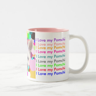 Tasse 2 Couleurs J'aime mon Pomchi