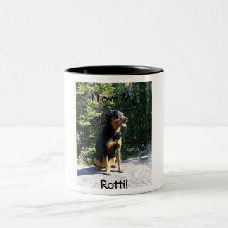 Tasse 2 Couleurs J'aime mon Rotti !