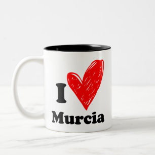 Tasse 2 Couleurs J'aime Murcia