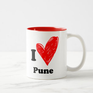 Tasse 2 Couleurs J'aime Pune