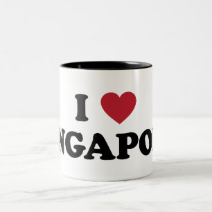 Tasse 2 Couleurs J'aime Singapour