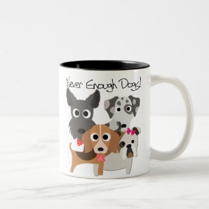Tasse 2 Couleurs Jamais Assez De Chiens
