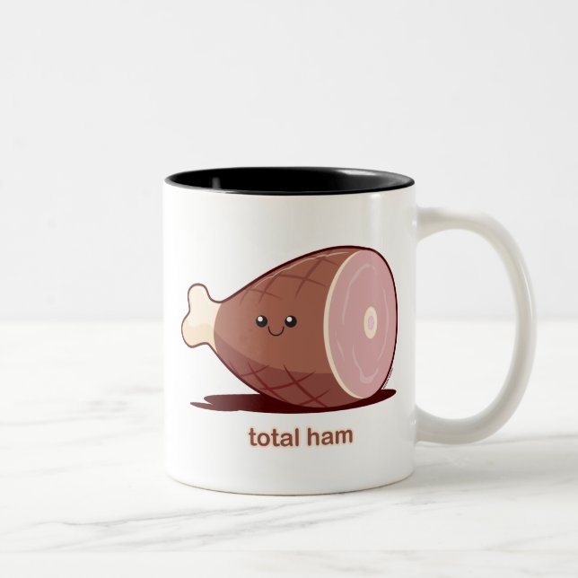Tasse 2 Couleurs Jambon total (Droit)