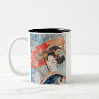 Tasse 2 Couleurs Japanese painting style GEISYA MAG03
