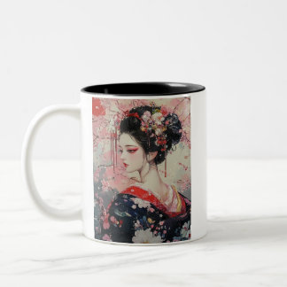 Tasse 2 Couleurs Japanese painting style GEISYA MAG07
