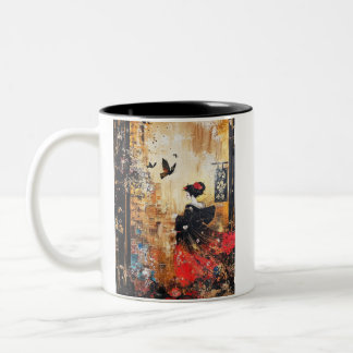 Tasse 2 Couleurs Japanese painting style GEISYA MAG08