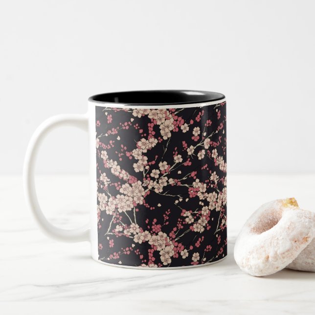 Tasse 2 Couleurs Japanese Pattern  (Avec donut)
