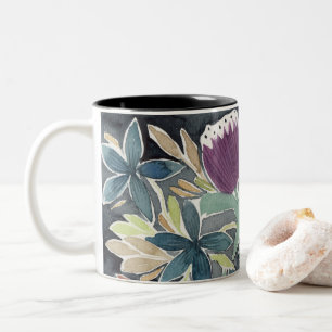 Tasse 2 Couleurs Jardin aux fleurs aquarelles