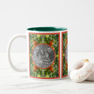 Tasse 2 Couleurs Jardin Cerisier Tomates Cadre Ajouter Votre Propre