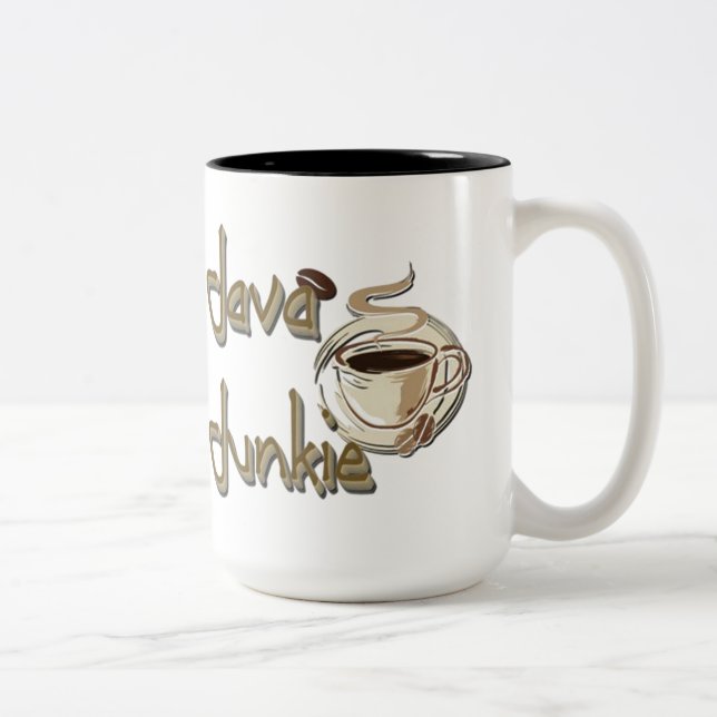 Tasse 2 Couleurs Javascript Junkie Coffee Log (Droit)