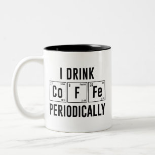 Tasse 2 Couleurs Je Bois Du Café Périodiquement