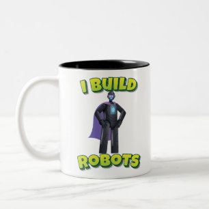 Tasse 2 Couleurs Je construit des robots Robot Superhero