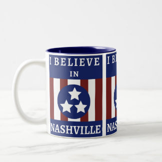 TASSE 2 COULEURS JE CROIS À NASHVILLE - ET ÇA SE VOIT !