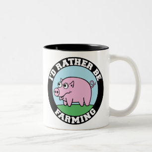 Tasse 2 Couleurs Je cultiverais plutôt ! (agriculture virtuelle)