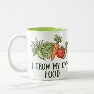 Tasse 2 Couleurs Je fais pousser ma propre nourriture | Jardinier V