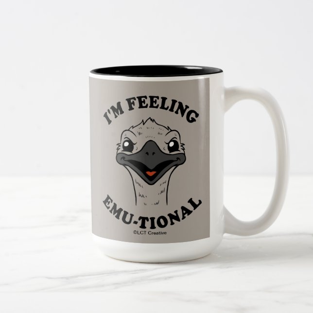Tasse 2 Couleurs Je me sens Emu-Tional (Droit)