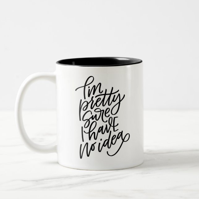 Tasse 2 Couleurs Je N'Ai Aucune Idée (Gauche)