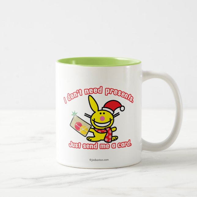 Tasse 2 Couleurs Je n'ai pas besoin de présents (Droit)