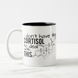 Tasse 2 Couleurs Je n'ai pas le Cortisol pour faire ça !