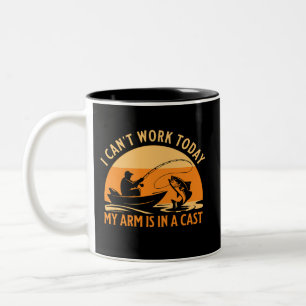Tasse 2 Couleurs Je ne peux pas travailler aujourd'hui Mon bras est