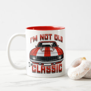 Tasse 2 Couleurs Je ne suis pas vieux, je suis classique - Voiture 