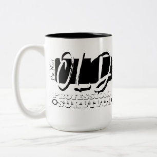 Tasse 2 Couleurs Je ne suis pas vieux, je suis un survivant profess