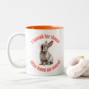 Tasse 2 Couleurs Je parle au nom de ceux qui n'ont pas de muqueuse 