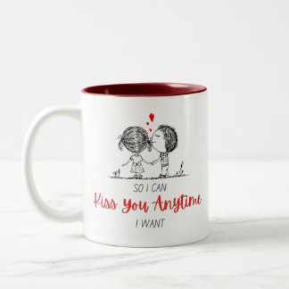 Tasse 2 Couleurs Je Peux Vous Embrasser Quand Je Veux De La Grosse