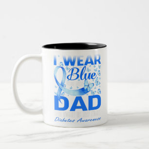 Tasse 2 Couleurs Je Porte Du Bleu Pour Mon Père Sensibilisation Au