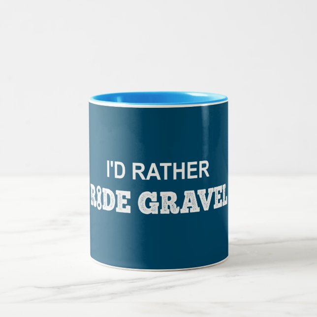 Tasse 2 Couleurs Je préfère faire du gravier (Centre)