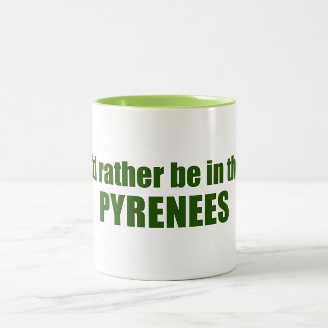 Tasse 2 Couleurs Je Préférerais Être Dans Les Pyrénées (Centre)
