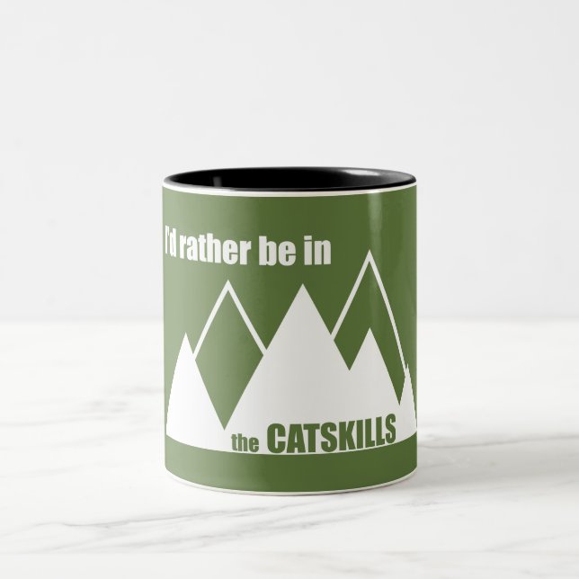 Tasse 2 Couleurs Je Préférerais Être Dans Les Tâches (Centre)