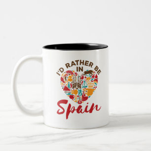 Tasse 2 Couleurs Je préférerais être en Espagne