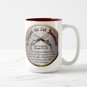 Tasse 2 Couleurs Je soutiens le deuxième amendement