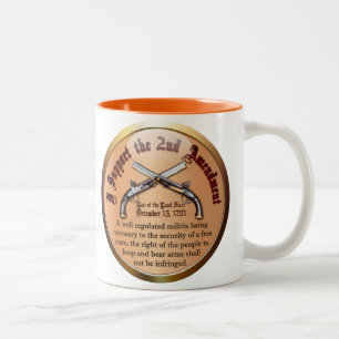 Tasse 2 Couleurs Je soutiens le deuxième amendement