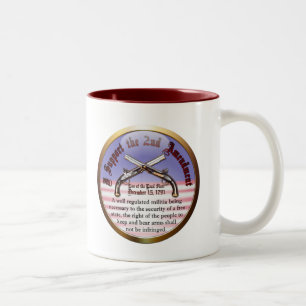 Tasse 2 Couleurs Je soutiens le deuxième amendement