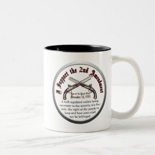 Tasse 2 Couleurs Je soutiens le deuxième amendement