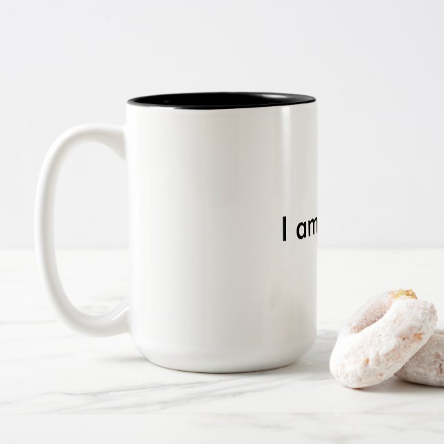 Tasse 2 Couleurs Je suis brillant (Avec donut)