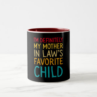 Tasse 2 Couleurs je suis définitivement l'enfant préféré de ma bell
