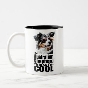 Tasse 2 Couleurs Je suis le berger australien Cool