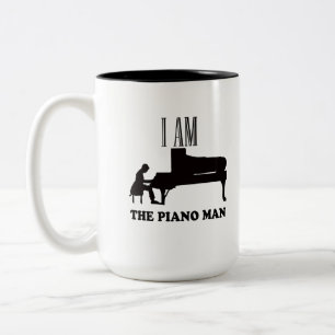 TASSE 2 COULEURS JE SUIS L'HOMME PIANO