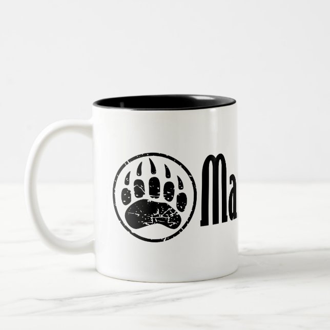 Tasse 2 Couleurs Je suis MAMA GRIZZLY (Gauche)