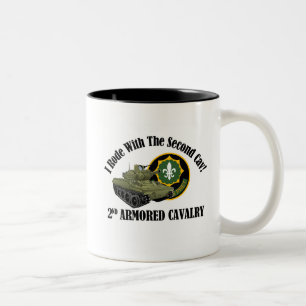 Tasse 2 Couleurs Je suis monté avec le 2ème Cav ! - 2ème ACR M55