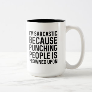Tasse 2 Couleurs Je suis sarcastique