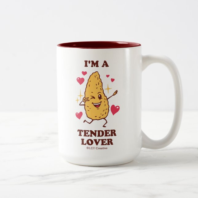 Tasse 2 Couleurs Je suis un amoureux des tendres (Droit)