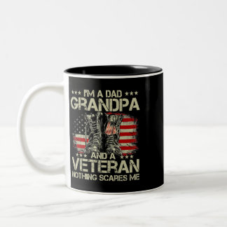 Tasse 2 Couleurs Je Suis Un Papa Grand-Père Vétérinaire Fête des pè