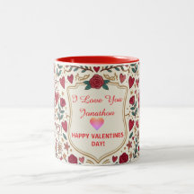 Je t'aime Cadeau rétro de la Saint-Valentin