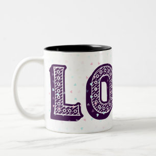 Tasse 2 Couleurs Je t'aime tellement mon amour