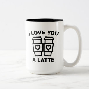 Tasse 2 Couleurs Je T'Aime Un Latte